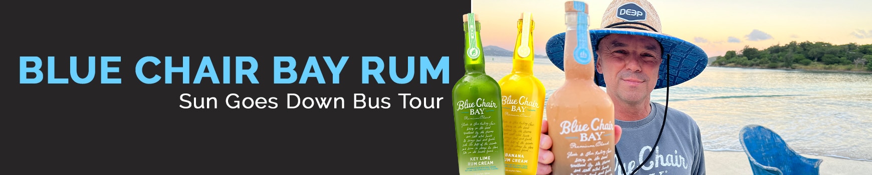 Blue Chair Bay Rum Sun Goes Down Bus Tour