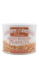Superior Nut Honey Roasted Peanut Can