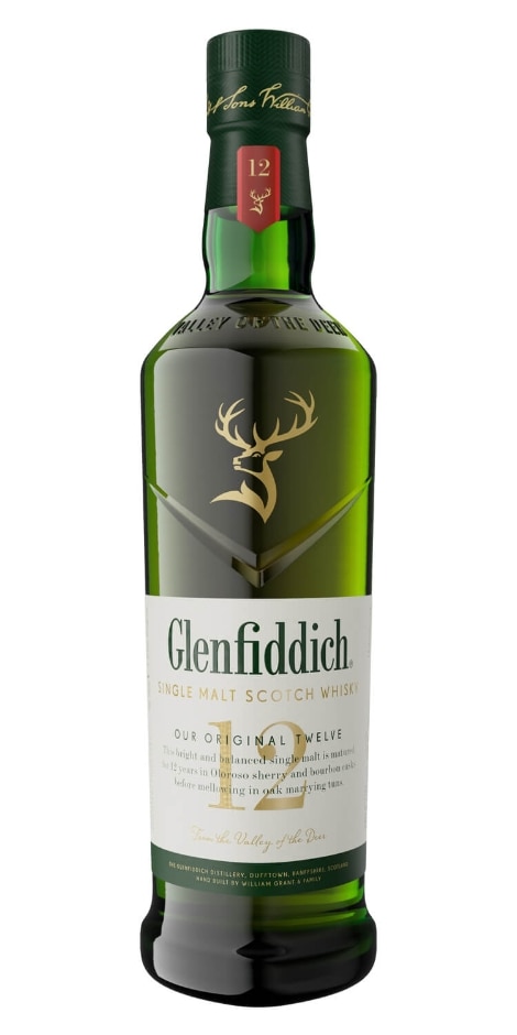 Glenfiddich Single Malt 12 Year Scotch