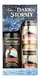Gosling's Black Seal Rum with Ginger Beer Dark N Stomy