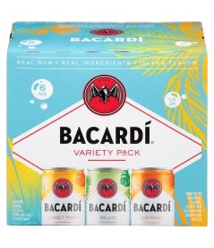 Bacardi Cocktails Variety Pack. Costs 17.99