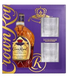 Crown Royal Canadian Deluxe with Glasses