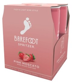 Barefoot Refresh Pink Moscato Spritzer. Costs 7.99