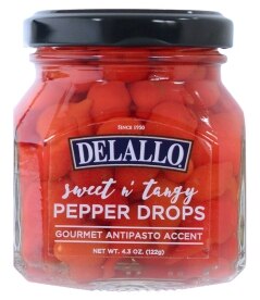 Delallo Sweet and Tangy Pepper Drops. Costs 7.99