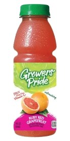 Growers' Pride Ruby Red Grapefruit Juice Cocktail. Costs 2.29