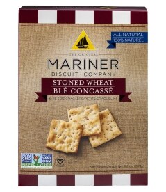 Mariner Stoned Wheat Bite Size Crackers. Costs 4.99