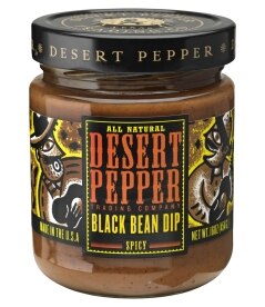 Desert Pepper Trading Co. Spicy Black Bean Dip. Costs 5.99
