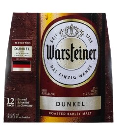 Warsteiner Dunkel. Was 17.99. Now 16.99