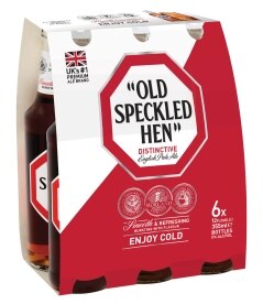 Old Speckled Hen English Fine Ale. Costs 12.49