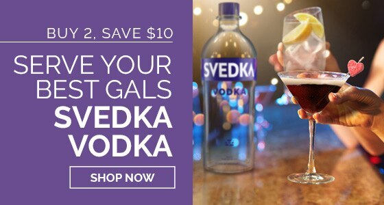 Buy 2, Save $10 on Svedka Vodka