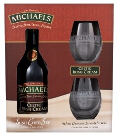 Michaels Irish Cream Liqueur with Glass