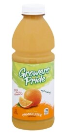 Growers' Pride Orange Juice. Costs 3.99