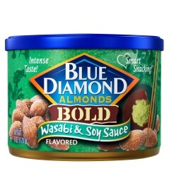 Blue Diamond Wasabi & Soy Sauce Flavored Almonds. Costs 5.99