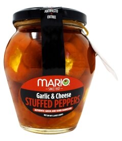Mario Garlic Cream Cheese Stuffed Cherry Peppers. Costs 5.99