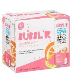 Bubbl'r Twisted Elix'r 6pk. Costs 7.99