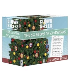 Clown Shoes 12 Beers of Christmas. Costs 28.99