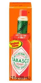 Tabasco Pepper Sauce. Costs 2.49