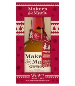 Maker's Mark Bourbon with Holiday Scarf