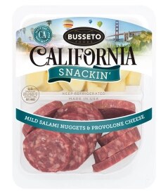 Busseto California Snackin' Mild Salami Nuggets & Provolone Cheese