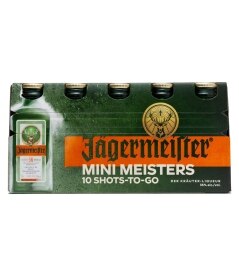 Jagermeister Liqueur 10 Mini Meisters. Was 9.99. Now 6.99