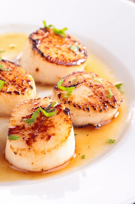 Buttery Scallops in White Wine Sauce