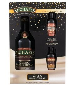 Michaels Irish Cream Liqueur with Two Minis, Apple Pie & Salted Caramel. Was 17.99. Now 15.99