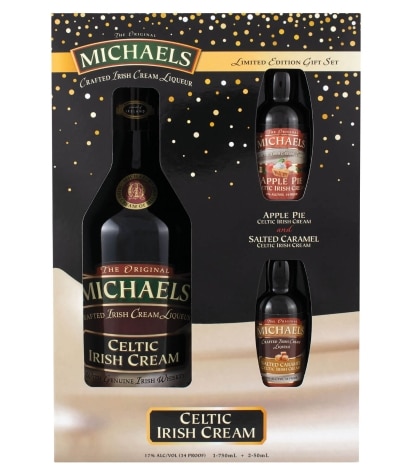 Michaels Irish Cream Liqueur with Two Minis, Apple Pie & Salted Caramel