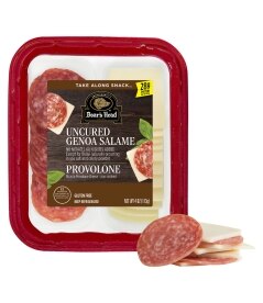 Boar's Head Genoa Salame & Provolone Antipasto Slice. Costs 5.49