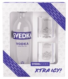 Svedka Vodka with Glasses