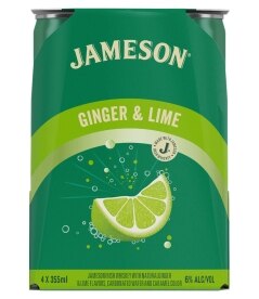 Jameson Ginger & Lime Irish Whiskey Cocktail