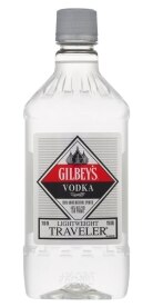 Gilbey's Vodka Plastic. Costs 7.49