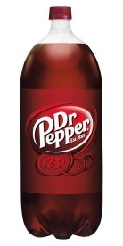 Dr Pepper 2 Liter. Costs 2.89