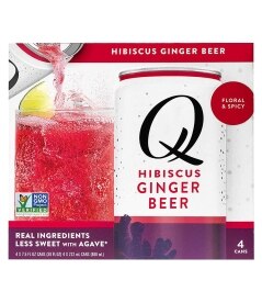 Q Mixers Hibiscus Ginger Beer 4pk Cans. Was 5.99. Now 4.99