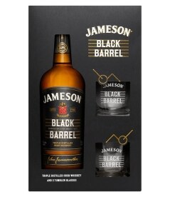 Jameson Black Barrel with Tumbler Glass