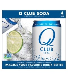 Q Mixers Club Soda. Was 5.99. Now 4.99
