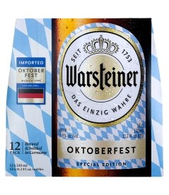 Warsteiner Octoberfest (S). Costs 17.99