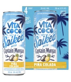 Vita Coco Spiked Pina Colada with Captain Morgan Rum