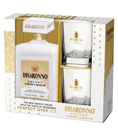 Disaronno Velvet Cream Liquer with Glasses