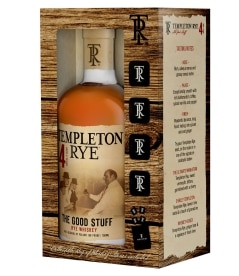 Templeton Small Batch Rye with Whisky Stones. Was 37.99. Now 33.99