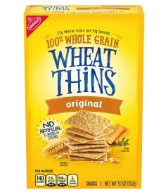 Nabisco Wheat Thins Original Crackers. Costs 6.99