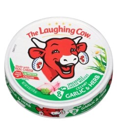 Laughing Cow Creamy Garlic & Herb Cheese Wedges