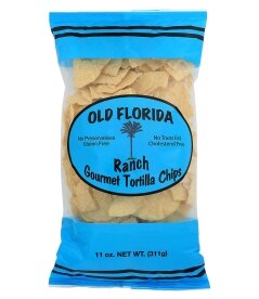 Old Florida Gourmet Ranch Tortilla Chips. Costs 5.99