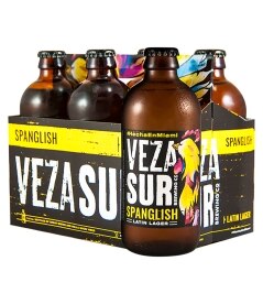 Veza Sur Spanglish Latin Lager. Costs 9.99