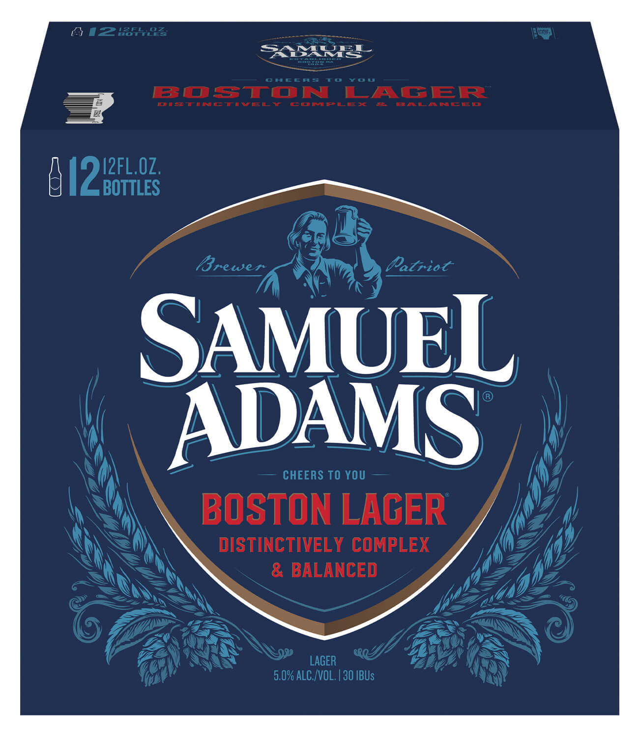 Set of 4 Sam Adams Boston Lager  Boston Athletic Association Marathon 4/16/2018 