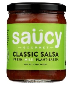 Saucy Gourmet Classic Salsa. Costs 6.99