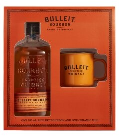 Bulleit Bourbon Whiskey with Mugs