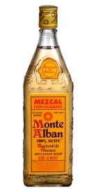 Monte Alban Mezcal with Worm Tequila. Costs 27.49