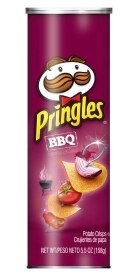 Pringles Bbq 5.9 Oz Potato Chips. Costs 3.49