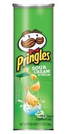 Pringles Sour Cream & Onion 5.9 Oz Potato Chips. Costs 3.99