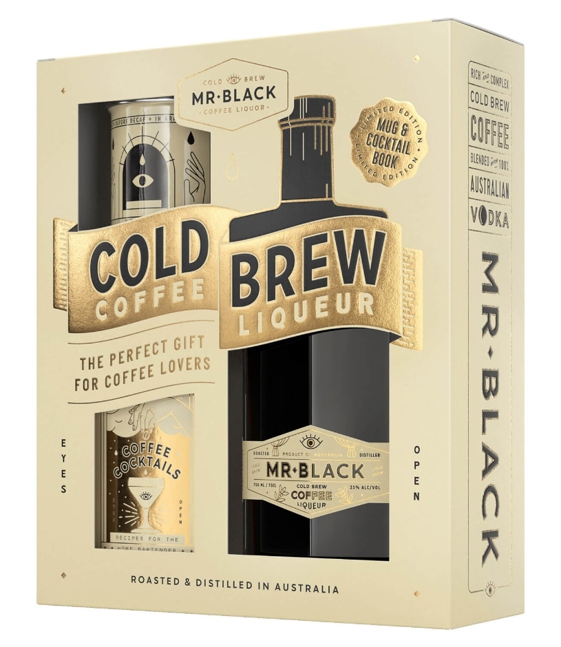 Mr Black Coffee Liqueur with Mug and Recipe Book